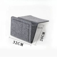 Organisateur de rangement en feutre pour chevet, télécommande de canapé, télécommande de télévision, organisateur suspendu pour canapé, poches de rangement pour lit