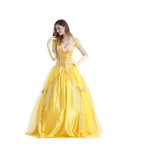 <span class=keywords><strong>Disfraz</strong></span> de Princesa <span class=keywords><strong>Bella</strong></span> de Lujo para Adultos, Vestido de Fiesta de Carnaval para <span class=keywords><strong>Mujer</strong></span>, <span class=keywords><strong>Disfraz</strong></span> de Cosplay - Product Image 3