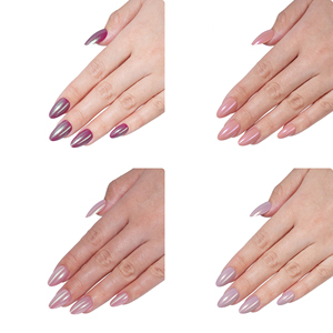 Ongles à presser carrés effilés scintillants effet esthétique de salon, <span class=keywords><strong>invisibles</strong></span>, sans couture, en ABS de qualité supérieure - Product Image 3