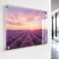 Panneau acrylique personnalisé pour pharmacie, imprimé UV, plaque en plastique transparente avec affichage du logo de la marque commerciale