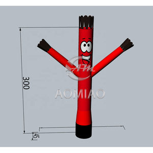 หลอดเป่าลมขนาดเล็กสำหรับนักเต้นในอากาศสีแดง3mH ออกแบบได้ตามต้องการ - Product Image 6