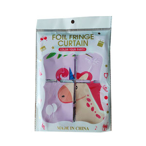 Rideau carré coloré brillant pour décoration de fête prénatale, rideau de porte à bloc imprimé pour baptême espagnol - Product Image 3