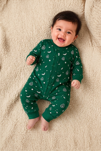 Combinaison pour bébé en coton biologique à imprimé avocat et banane, fermeture à pressions, vêtements de nuit pour nouveau-né - Product Image 2