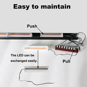Barra de Luces LED COB Superbrillante de 40'' (101 cm), Nueva, con Función Estroboscópica, Luces de Advertencia Intermitentes para <span class=keywords><strong>Tesla</strong></span> Model 3 - Product Image 2