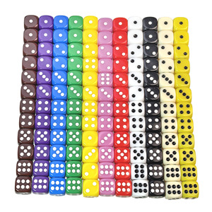 Juego de Dados Acrílicos de 12 mm, Dados de 6 Caras con Esquinas Redondeadas para Juegos - Product Image 1