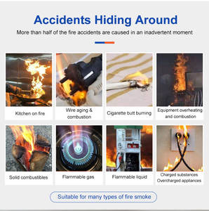 Détecteur <span class=keywords><strong>de</strong></span> <span class=keywords><strong>Fumée</strong></span> Autonome 85Db Capteur d'Alarme Incendie Détecteur <span class=keywords><strong>de</strong></span> <span class=keywords><strong>Fumée</strong></span> <span class=keywords><strong>Photoélectrique</strong></span> Intelligent Alarme Sonore et Visuelle - Product Image 5