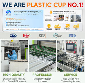 طباعة شعار مخصص Dia.90mm 10 12 14 16 18 20 أونصة للذهاب قهوة مثلجات شفافة شفافة للاستعمال مرة واحدة أكواب شكل U من البلاستيك الحيوانات الأليفة - Product Image 6