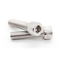 DIN912 M1.4 M1.6 M2 M2.5 M3 M4 M5 M6 304 A2-70 en acier inoxydable capuchon à tête hexagonale vis Allen douille hexagonale boulon à tête cylindrique
