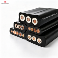 Kabel Industri Listrik JHSBP Tahan Air Berpelindung Datar 3+1 Inti Berisolasi EPR 450/750V untuk Pompa Pengolahan Air