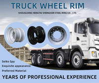 Jantes de camion lourd en acier sur mesure de 14 pouces, 19.5X14.00, disques de pneu soudés argentés, certifiées ISO, remplacement/réparation en Chine