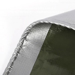 Military Green Silver Tarpaulin Waterproof Sunscreen Outdoor Tent Cloth PE Plastic Custom Size Factory Made - Product Image 1