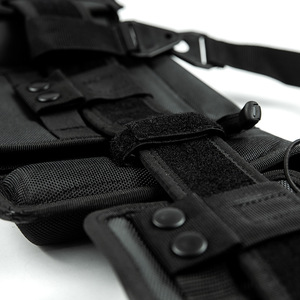 Ceinture en nylon noir, huit pièces, largeur 4,0 cm, boucle en acier pour usage de sécurité et de patrouille - Product Image 3