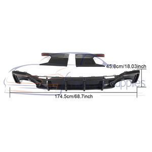 ชุดแต่งภายนอกรถยนต์ คาร์บอนไฟเบอร์แห้ง สำหรับ RS6 <span class=keywords><strong>7</strong></span> C8 2019-2021 กันชนหลัง - Product Image 5