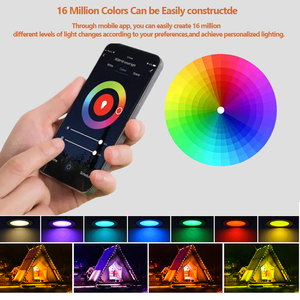 OEM ODM düşük adedi Tuya WiFi müzik kontrol cihazı parti ışıkları 4 inç RGBCW akıllı LED Panel AYDINLATMA - Product Image 4