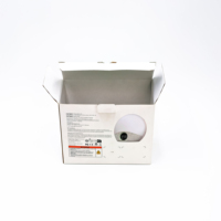 Boîte d'emballage en papier ondulé personnalisable avec logo, 300 à 350 g/m², fond auto-verrouillant, pour l'électronique