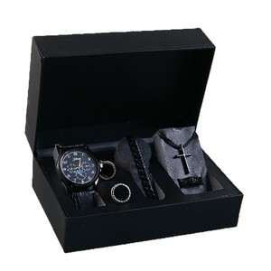 Men's Gift <b>Set</b> <b>Watch</b> Rings Necklace Bracelet Valentine's Day Father's Day Business Present Cross Border Souvenirs - Product Image 4