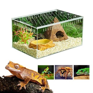 Boîte d'élevage de reptiles en plastique, piège à tortue sauvage, grande boîte, cage acrylique pour animaux de compagnie, à vendre - Product Image 5