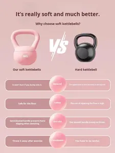 Kettlebell de PVC Suave y Arena de Hierro Trykid, Equipo de Fitness Unisex para el Hogar, para Levantamiento de Cadera, Sentadillas y Ejercicios de Tonificación <span class=keywords><strong>con</strong></span> <span class=keywords><strong>Mancuerna</strong></span> Pequeña - Product Image 3