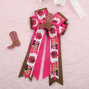 Botas ecuestres con lazo <span class=keywords><strong>Herradura</strong></span> Accesorios para el cabello Niños Niñas Pinzas para el cabello - Product Image 2