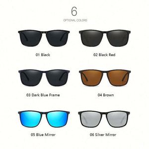 Lunettes de soleil polarisées UV400 carrées tendance 2023 pour femmes et hommes, personnalisables avec logo, en TR90 - Product Image 4