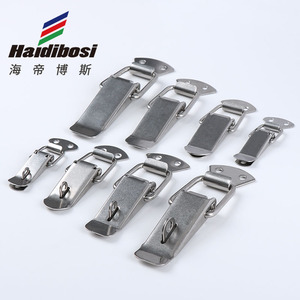 Haidibosi Stainless Steel Duckbill Spring Lock 304 Metal Buckle For Toolbox Wooden <b>Box</b> Cabinet Door Security Durable - Product Image 1