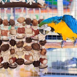 Jouets et accessoires écologiques pour oiseaux, accessoires pour cage à oiseaux, balles à mâcher pour perroquets - Product Image 4