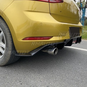 Car Rear Bumper Lip Rear Bumper <b>Splitter</b> Diffuser Bumper Protector Body Kit For Volkswagen Golf 2014-2020 Car Accessories - Product Image 1
