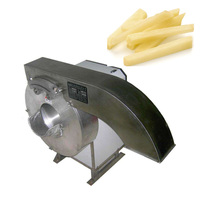 Handleiding Industriële Elektrische Cassave Scherpe Wortel Slicer Frietjes Snijden Zoete Aardappel Chips Franse Fry Cutter Machine
