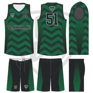 Ensemble de maillots de basket-ball personnalisés à séchage rapide pour hommes adultes, respirant, avec impression de nom et de numéro, logo, protection antibactérienne et anti-UV - Product Image 4