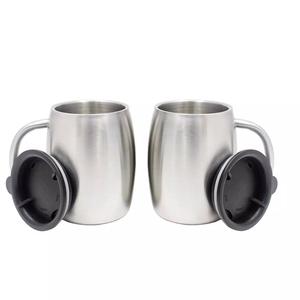 14oz personalizado sublimación tazas de café de acero inoxidable con mango y tapa - Product Image 2