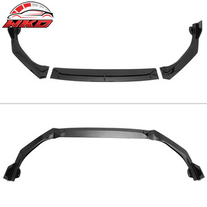 เหมาะสำหรับ Honda Civic 25-26 IKON V2 สไตล์สปอยเลอร์กันชนหน้าสีดำเงา อะไหล่รถยนต์ อุปกรณ์ตกแต่งรถยนต์ - Product Image 4