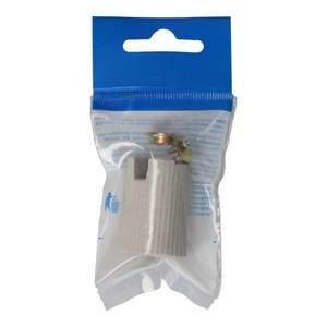 Portalampada E14 in Porcellana Beige, Confezionato, Ideale per Illuminazione Decorativa e Versatile in Interni. - Product Image 1