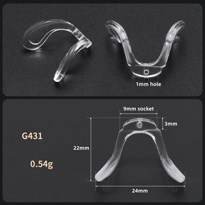 Almohadillas Nasales <span class=keywords><strong>de</strong></span> Silicona en Forma <span class=keywords><strong>de</strong></span> U <span class=keywords><strong>para</strong></span> <span class=keywords><strong>Gafas</strong></span>, Almohadillas Nasales Suaves <span class=keywords><strong>para</strong></span> <span class=keywords><strong>Gafas</strong></span> - Product Image 6