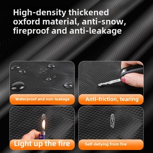 All-Season Car Half <b>Cover</b> Front Body Shield with Heat Insulation Rainproof and Sunshade Easy Foldable Installation - Product Image 2