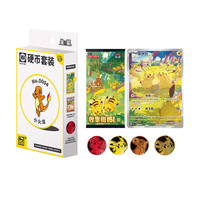 Boîte à monnaies Scarlet & Violet originale, cartes à collectionner, cartes à échanger Pikachu TCG, jeux de société scellés exclusifs pour cadeau