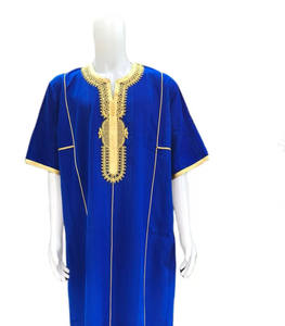 ثوب juba ملابس إسلامية تطريز أثواب مغربية إسلامية قفطان طويل سعودي عربي ثوب للرجال - Product Image 3