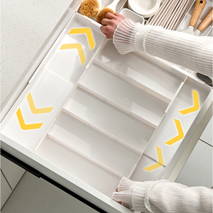 New Expandable <strong>Plastic</strong> <strong>Drawer</strong> Storage Container Transparent Kitchen Makeup Multi-grids <strong>Drawer</strong> Slides <strong>Organizer</strong> - Product Image 5