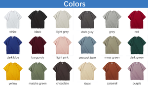 T-shirts à manches courtes coupe ample et courte, 100 % coton 280 g/m² de haute qualité, avec épaules tombantes, personnalisables avec logo imprimé - Product Image 3