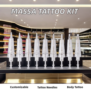 Agujas de Cartucho Desechables para PMU, Puntas de Aguja de Acero Inoxidable para Tatuajes de Cejas y Labios, Maquillaje Permanente, Uso Profesional en Estudio - Product Image 4