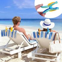 Clips de serviette de plage en gros d'usine OEM ODM, clips de chaise en plastique personnalisés avec logo et couleur pour commande en gros