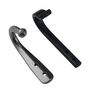 Zinc Alloy Coat Hooks Black And Antique Silver Slip Hook For Cabinet <b>Wardrobe</b> Furniture Hardware Accessories - Product Image 5