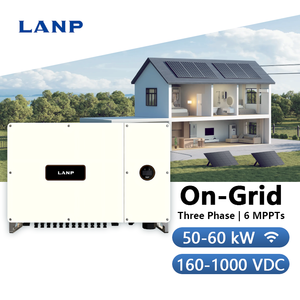 Inversor Solar Híbrido Trifásico de Alta Calidad de 50-60KW Compatible con Litio, 6 MPPT, Conectado a la Red, para Sistemas de Energía Solar para el Hogar - Product Image 1