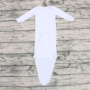 新生児ベビー服長袖レーヨン竹ネクタイノットガウンベビーレーヨン寝袋 - Product Image 3