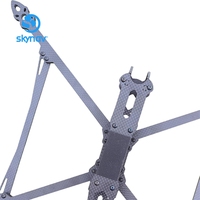 Cadre en fibre de carbone de 10 pouces, directement de l'usine, longue portée, pliable, avec porte-bagages, prix abordable, modèle V2 DIY pour usage agricole