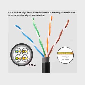 <span class=keywords><strong>Cable</strong></span> de Red Cat5e Estable de 1000 Mbps, <span class=keywords><strong>UTP</strong></span> Sin Blindaje, Resistente al Fuego, para Redes Domésticas, <span class=keywords><strong>100</strong></span> <span class=keywords><strong>Metros</strong></span>, Diseño Anti-Interferencia - Product Image 4