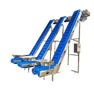 PVC/PU vành đai băng tải tự động cho ăn thực phẩm nghiêng băng tải cho trái cây z-loại dễ dàng làm sạch vành đai băng tải máy với đòn chêm - Product Image 1