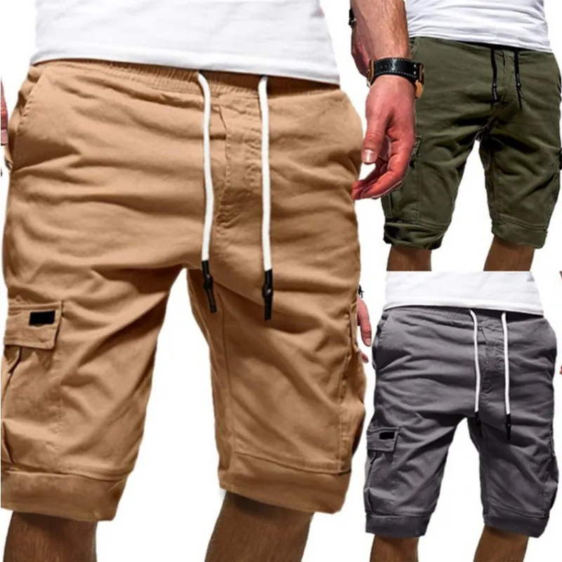 New fashion Wholesale Men's Multi-Pockets Male Shorts Streetwear Plus Size Shorts Men's Clothing