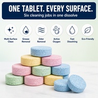 Tablettes nettoyantes solubles dans l'eau pour la cuisine, la salle de bain et le nettoyage multi-surfaces