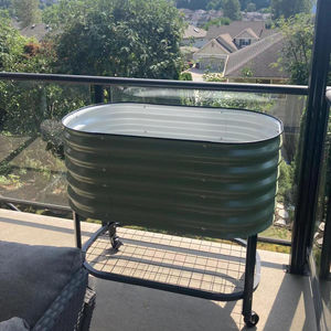 גבוהה מתגלגל aluאבץ מוגבה מיטה גינה עם גלגל שיניים - Product Image 2