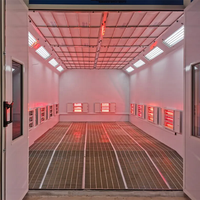 Cabine de peinture automobile électrique industrielle à haute efficacité énergétique pour la peinture et la cuisson des véhicules